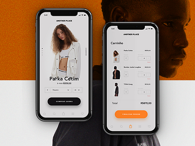 Mobile e-commerce concept cart page ecommerce mobile product page store ui ux