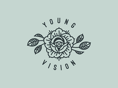 Young Vision Branding badge branding illustration illustrator logo logo design logotype