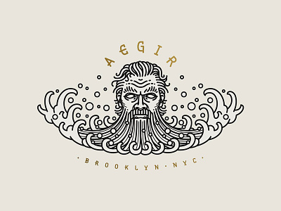 Aegir Branding apparel graphic brand assets branding business cards graphic design identity design identity designer illustrated logo illustration agency line drawing linework logo logo design logomark logotype skateboard skateboard design vector art