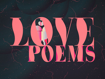 Love Poems adobe illustrator bauhaus book illustration color editorial graphic design illustration poster retro typography vector wflemming