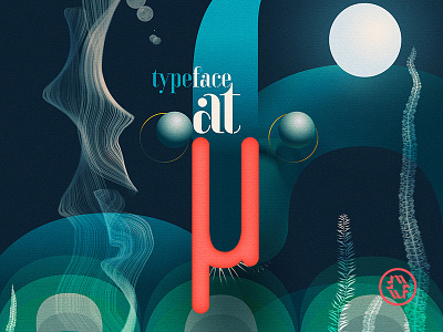 Tribute to Bauhaus "Typeface at Sea" fragment bauhaus digital graphic design illustration poster retro vintage wflemming