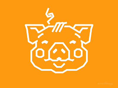 Earth Piglet adobe illustrator design digital geometric graphic design illustration illustrator logo piglet retro vector wflemming