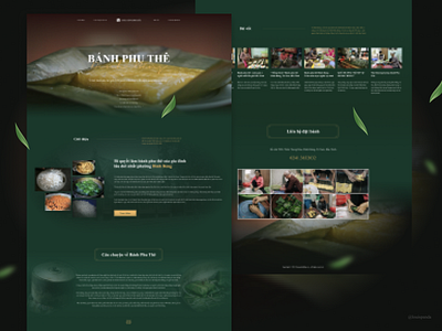 Landing Page | Bánh Phu Thê (Lụa Xuân) cake design traditional ui ux website