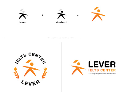 Logo | Lever Ielts Center branding concept design illustration logo