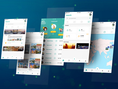 APP | Ezgo Travel Diary app concept travel ui ux