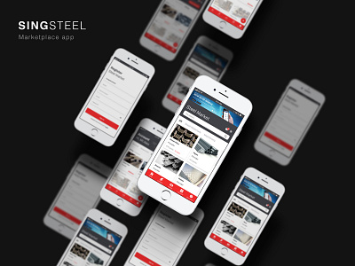 APP | SingSteel concept marketplace steel ui ux