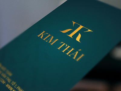 Card | Kim Thái branding card concept design golden hotel illustration kim logo luxury real estate thai