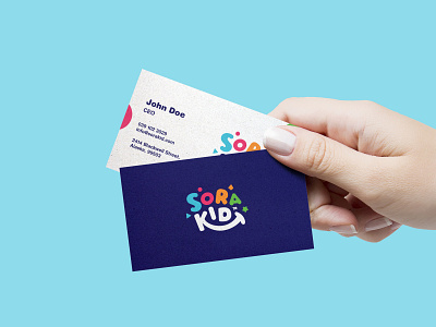 Card | SoraKid branding card concept design designer illustration kid logo smart toy toy