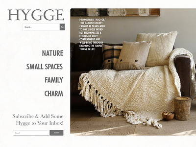 Hygge Landing Page