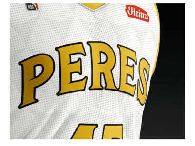 Pittsburgh Peres Home Jersey basketball branding jerseydesign pittsburgh typography