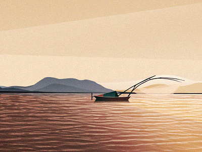 River view design illustration 插图 设计