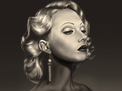 Art Deco Style Digital Painting digital painting procreate