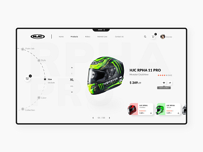 Customisation Product Page adobe illustrator ecommerce helmet design product page product page design product ui ui ux design web ui webuiuxdesign
