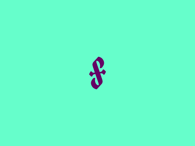 S+F monogram for a fashion designer