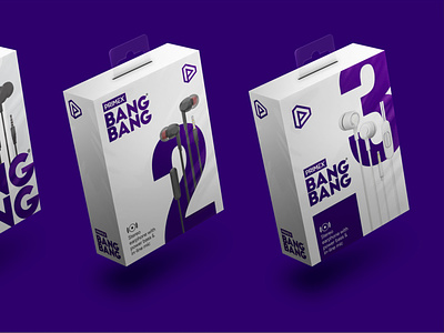 Packaging for Primex BangBang earphones best brand branding creative identity india logo monogram mumbai packaging packaging design symbol