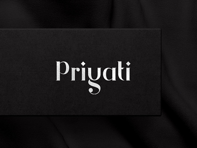 Unique type based logo for Priyati