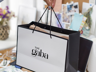 The Gaba- fashion logo blackandwhite class elegant fashion fashion brand identity logo logodesign logotype simple type typography