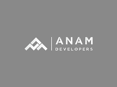 Anam Developers- Brand Identity brand goemetric growth identity initials logo mountain real estate