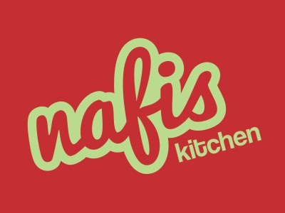 Nafis Kitchen Logo brand casual fastfood food fun hungry identity kitchen logo red typography