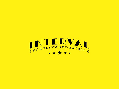 Interval logo awesome bollywood broadway cafe cinema creative hollywood movie pause restaurant retro theatre