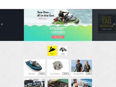 Ecommerce Jetski Store Rebuild design ecommerce sports web website