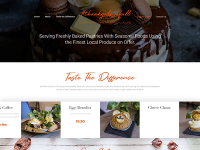 New Concept Restaurant Website branding design logo typography web website