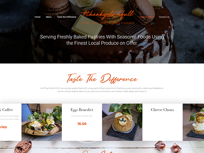 New Concept Restaurant Website