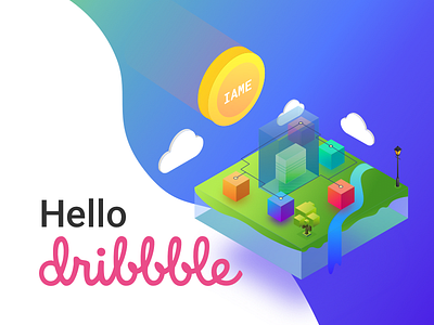 Hello Dribbble cryptocurrency decentralised hellodribbble iame