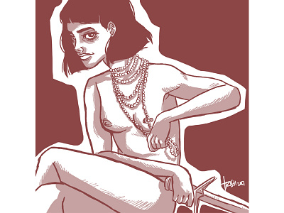Medea #1 design girl greek mythology illustration myth portrait profile sketch witch woman