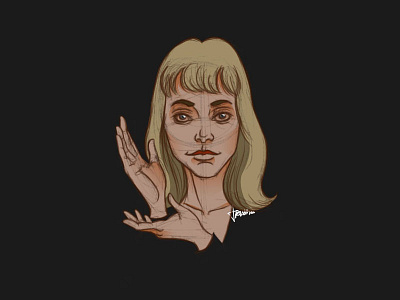 I'll see you in 25 years character design design girl illustration laura palmer portrait profile tv show twin peaks woman