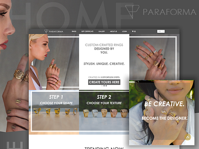 Parafoma - A custom Jewellery Website b2b business business website clean app design custom design design developement digital agency jewellery ui ui ux design uidesign