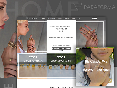 Parafoma - A custom Jewellery Website