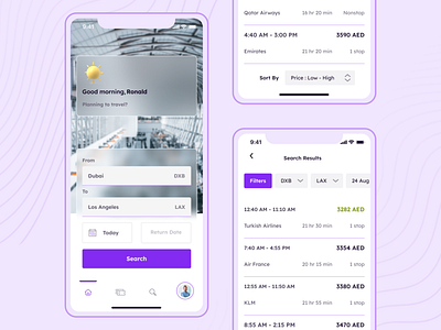 UI Exploration for a flight app design ui ux