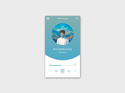 Music Player UI app dailyui design music player uiux