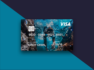 VISA Credit Card Design card credit dailyui design graphic ui uiux