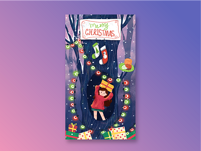 Merry Christmas illustration