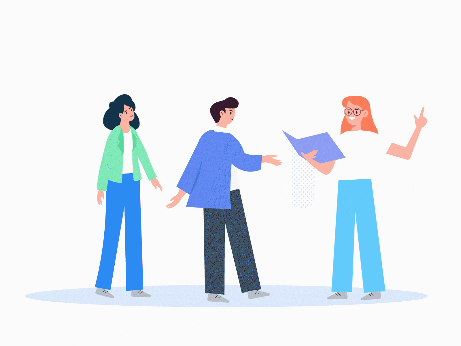 discussion animation design illustration vector