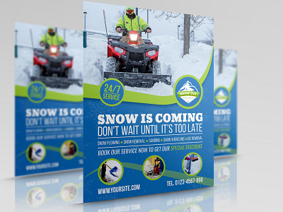 snow removal flyer