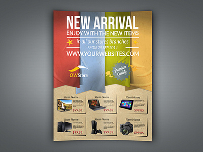 New Arrivals flyers Template