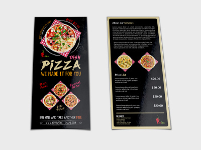 Pizza Restaurant Flyer Template antipasti burger cafe clean clean design coffee coffee shop creative delicious drink fast food flyer food italian italian food italy lasagna leaflet meal meat ball