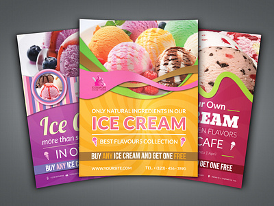 Ice Cream Flyer Bundle Template