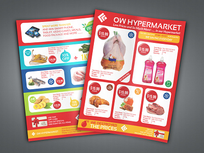 Supermarket Products Flyer Template