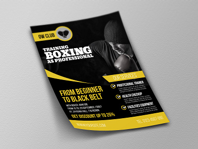 Boxing Training Flyer Template By Owpictures On Dribbble