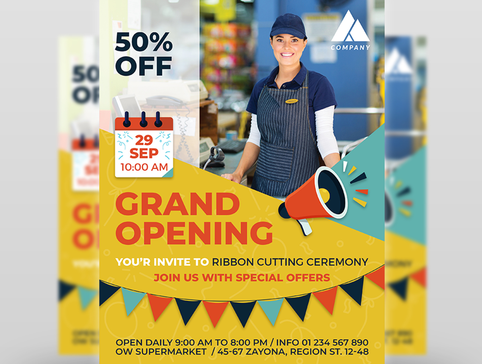 Grand Opening Flyer Template by OWPictures on Dribbble