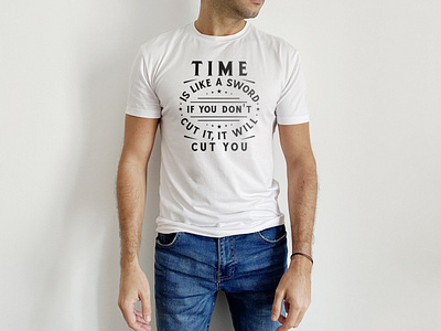 Time is Like a Sword - Typography