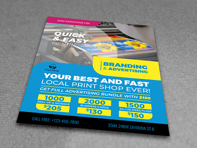 Print Shop Flyer Template by OWPictures on Dribbble