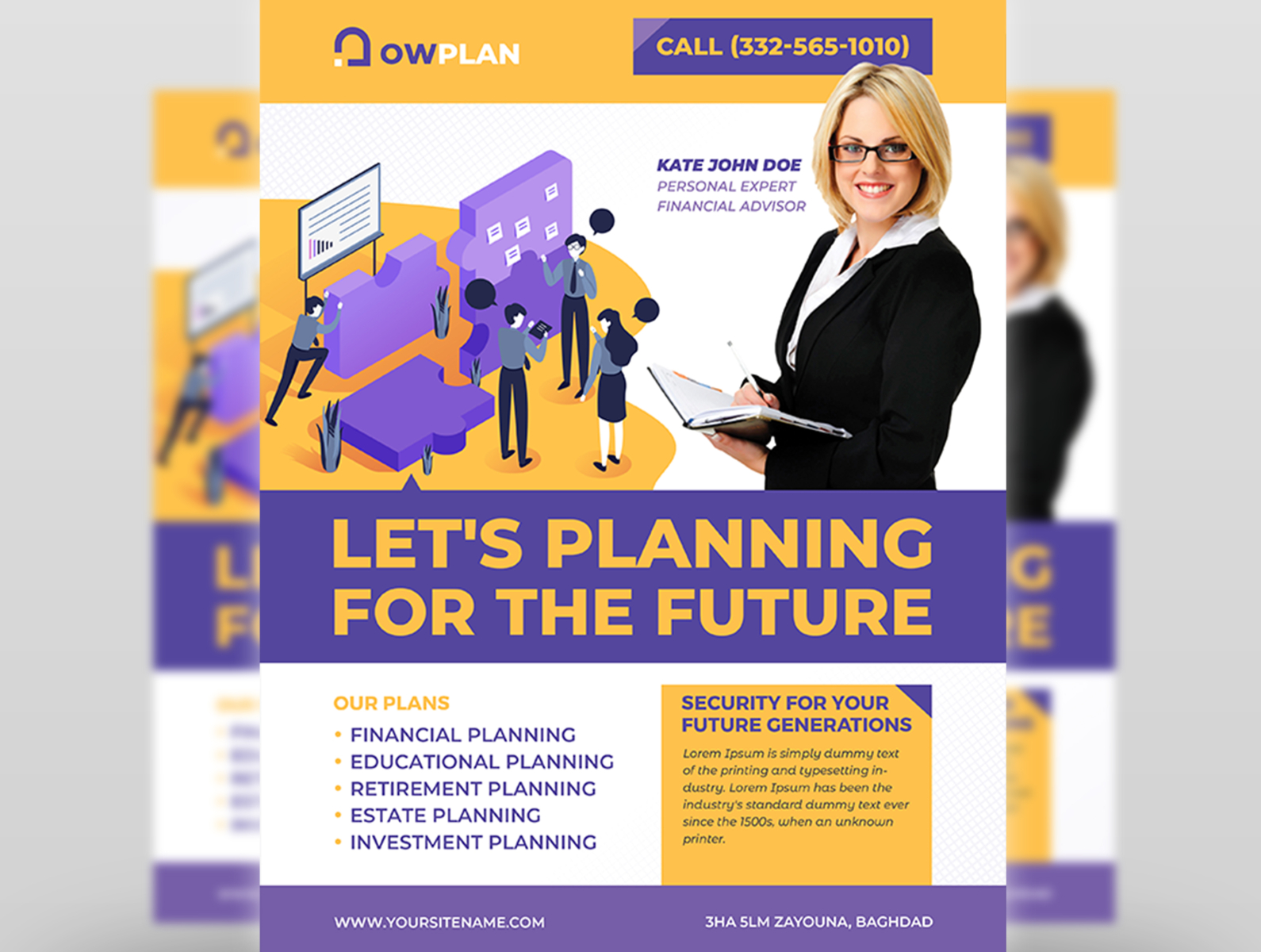 Planning Flyer Template by OWPictures on Dribbble