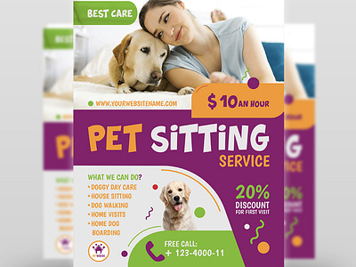Pet Sitting Service Flyer Template babysitting flyer template babysitting flyers best bird business care cat clinic dog dog sitting dog walking pictures free flyer templates grooming leaflet leaflet printing lost missing outdoor pamphlet paws