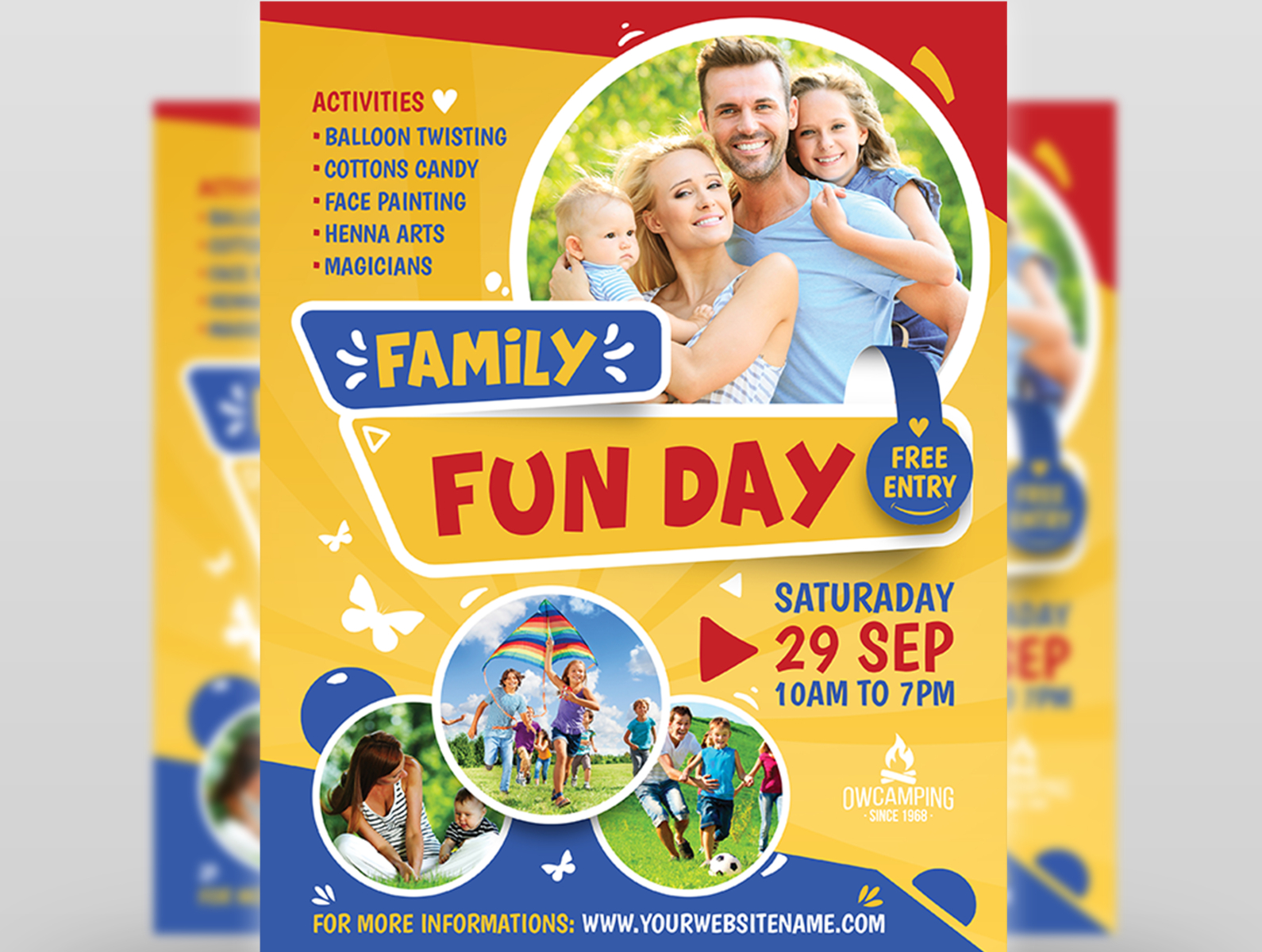 Family Fun Day Flyer Template by OWPictures on Dribbble With Regard To Picture Day Flyer Template