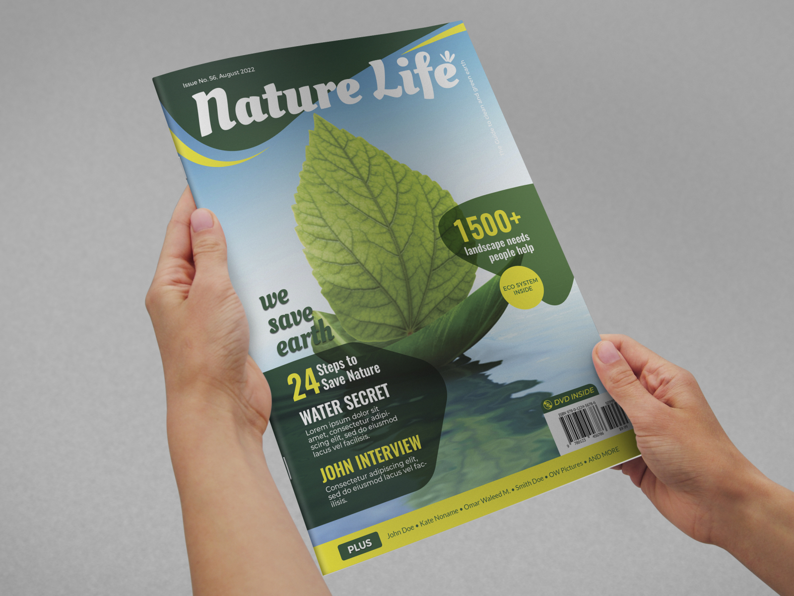 Nature Life Magazine Template by on Dribbble